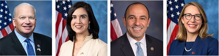 Left to right: Rep. Scott Fitzgerald [R-WI-5], Rep. Nicole Malliotakis [R-NY-11], Rep. Jimmy Panetta [D-CA-19] and Rep. Hillary J. Scholten [D-MI-3]